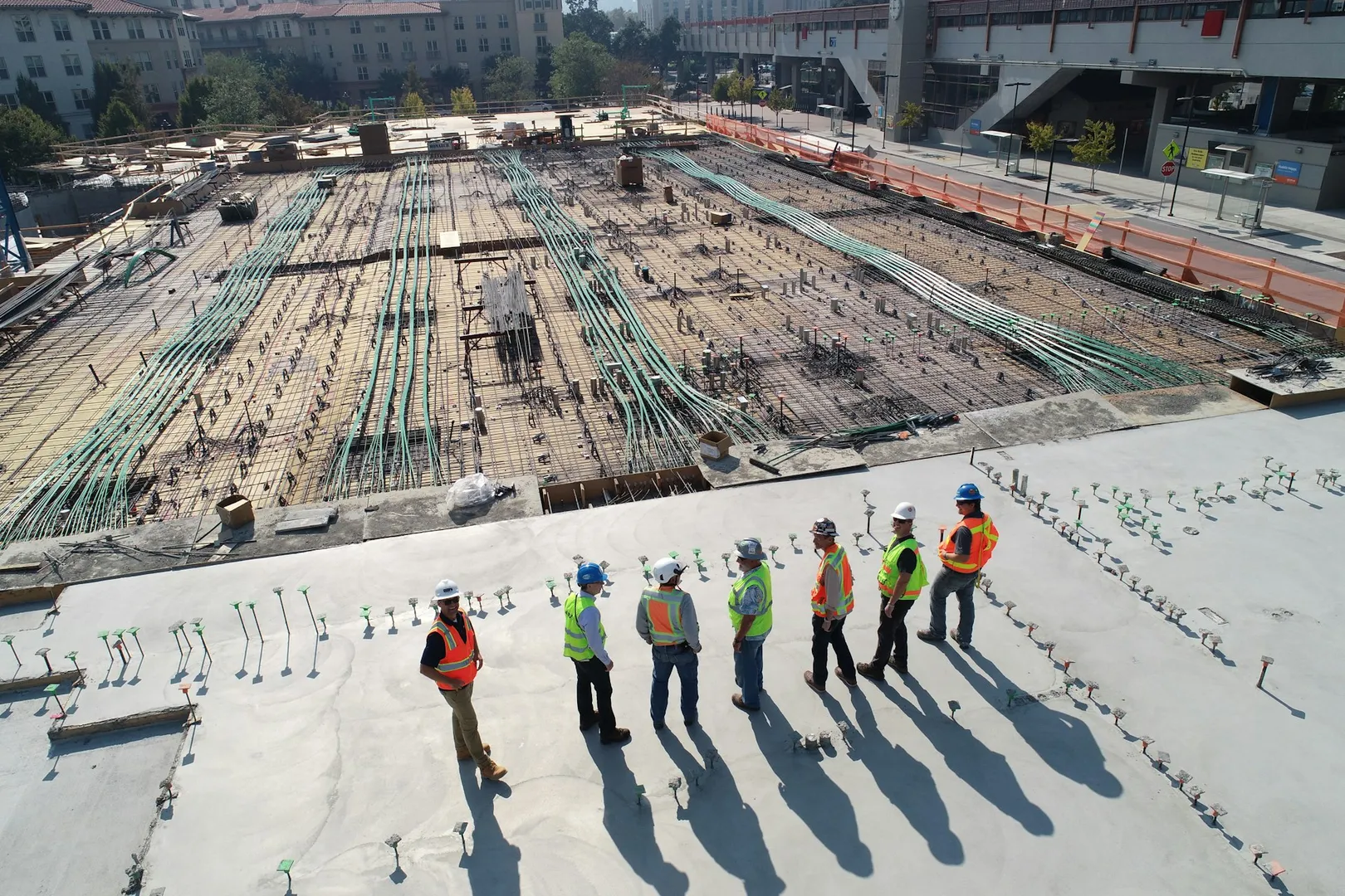 Active construction site for a residential investment property