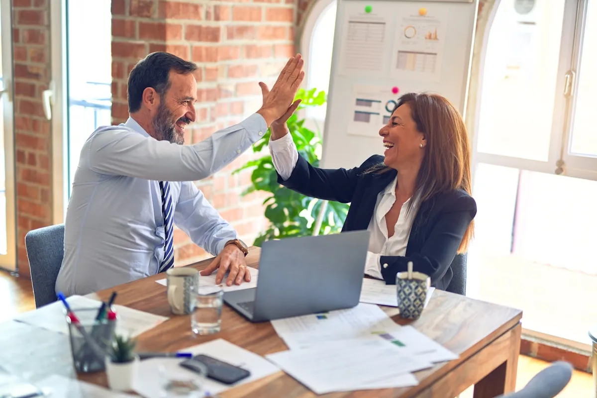 Business collaboration representing partnership opportunities